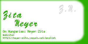 zita meyer business card